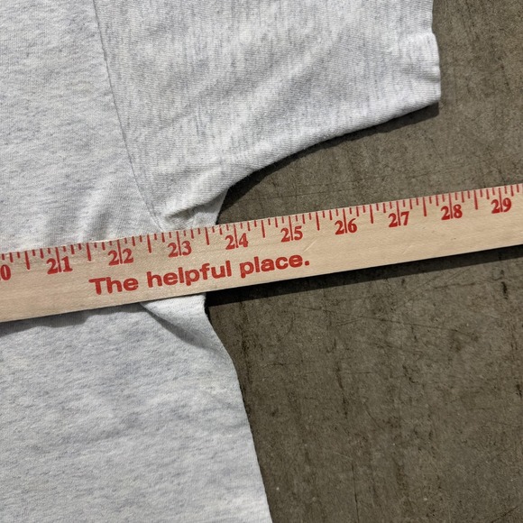 Vintage Disney Mickey Mouse Shirt Mens One Size OSFA Gray Graphic Made USA 90s - Picture 3 of 4